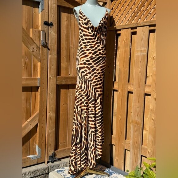 🆕 RAT & BOA 🧿 NWOT Jovanna Cowl Neck Jersey Dress, Cut Out Back Detail - Sz S - Picture 10 of 15